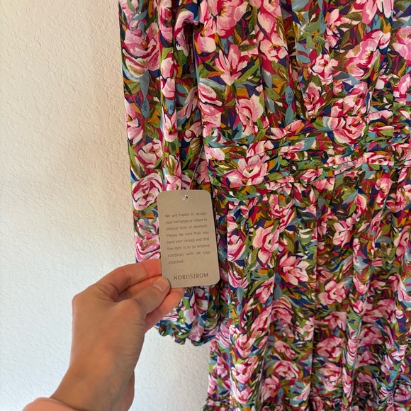 New with Tags Julia Jordan Chiffon Mock-Neck Shift Dress - Picture 7 of 9